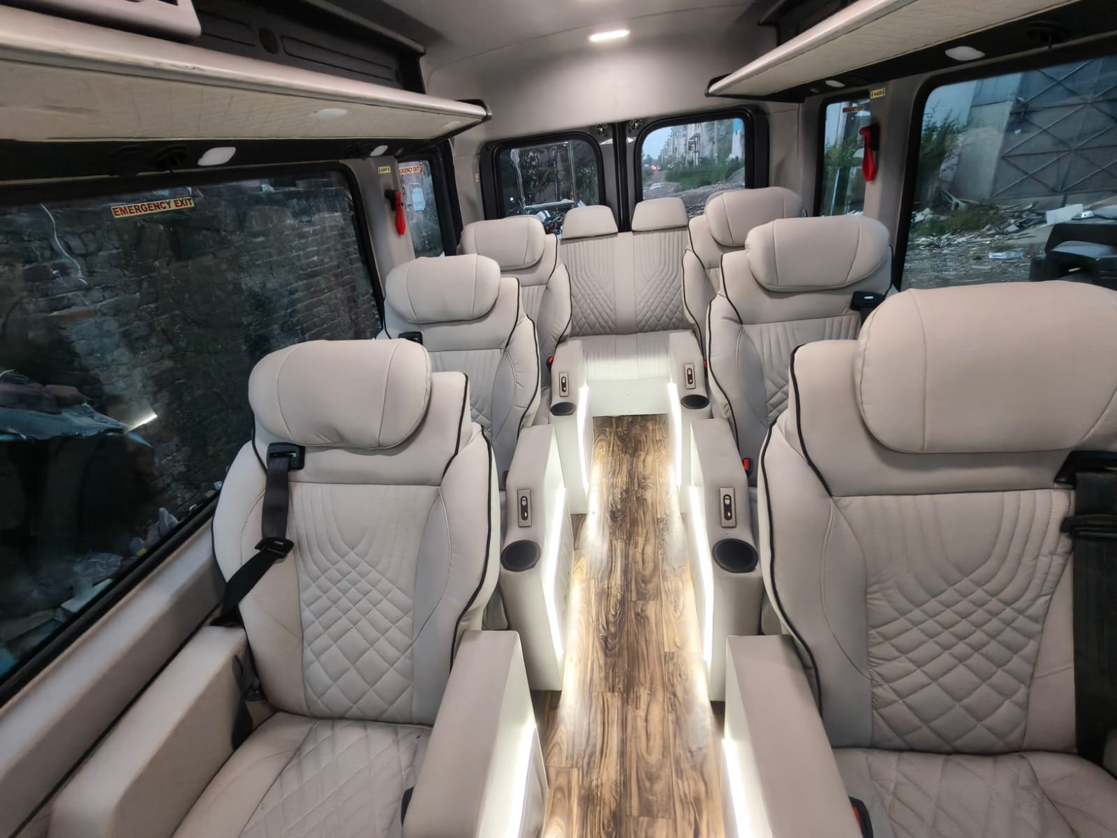Passenger van suitable for group transfers