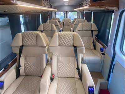 Urbania-style passenger van for a small group