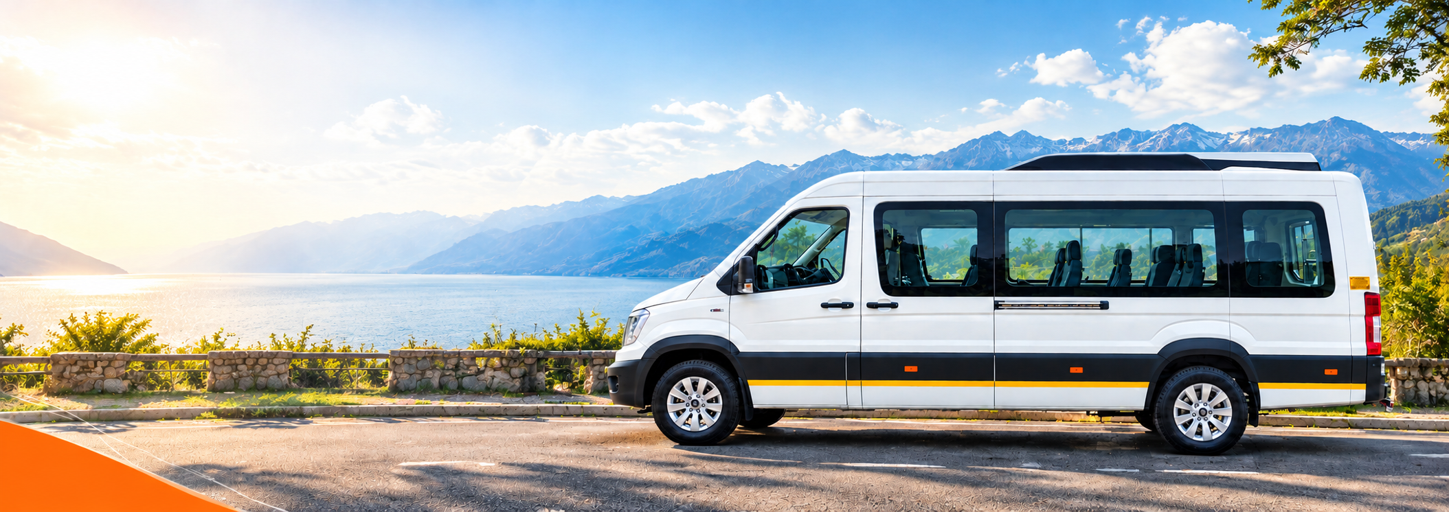 Premium passenger van ready for group travel